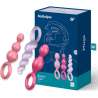 SATISFYER ANAL PLUGS SET 3PCS TRICOLOR