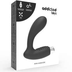 ADDICTED TOYS VIBRADOR PROSTaTICO RECARGABLE NEGRO