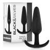 BLACKSILVER HANSEL PLUG ANAL SILICONA CON ASA PEQUENO