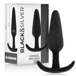 BLACKSILVER HANSEL PLUG ANAL SILICONA CON ASA PEQUENO