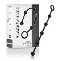 BLACKSILVER KORG ROSARIO ANAL INICIACION SILICONA 21 CM