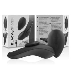 BLACKSILVER PRESTON PANTIE VIBRADOR SILICONA RECARGABLE NEGRO