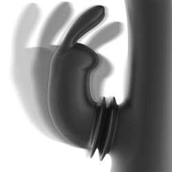 BLACKSILVER DJ ADAM ESTIMULADOR RABBIT SILICONA RECARGABLE NEGRO