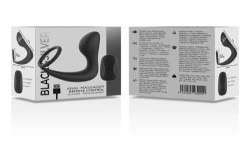 BLACKSILVER MASAJEADOR ANAL CONTROL REMOTO SILICONA RECARGABLE NEGRO