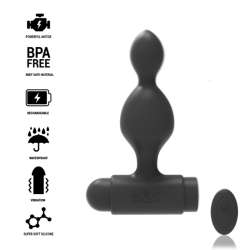 BLACKSILVER TUCKER PEQUENO PLUG ANAL SILICONA CONTROL REMOTO