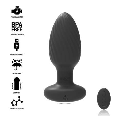 BLACKSILVER WELLS PLUG ROTADOR ANAL SILICONA CONTROL REMOTO