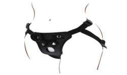 GET REAL STRAP ON PLEASURE HARNES NEGRO