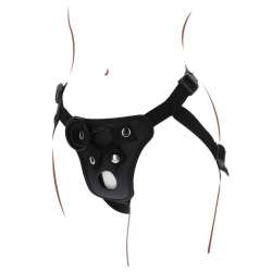 GET REAL STRAP ON PLEASURE HARNES NEGRO