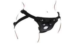 GET REAL STRAP ON PLEASURE HARNES NEGRO