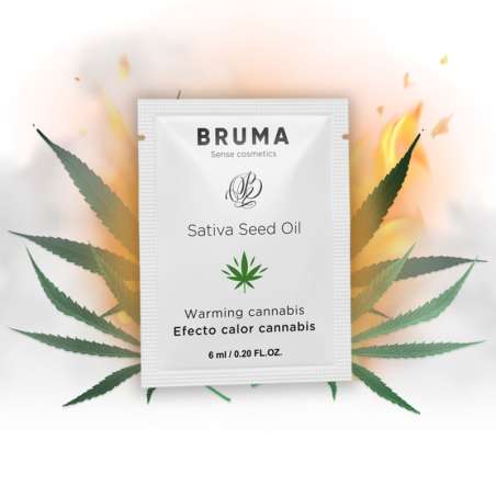 BRUMA GEL DESLIZANTE CON ACEITE DE SEMILLA EFECTO CALOR SABOR CANNABIS 6 ML
