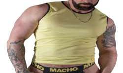 MACHO CAMISETA AMARILLO S M