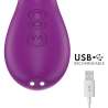 INTENSE ATENEO VIBRADOR MULTIFUNCIoN RECARGABLE 7 VIBRACIONES CON LENGUA OSCILANTE Y SUCCIONADOR MORADO