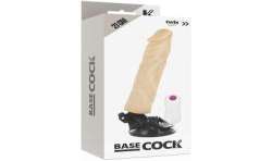 BASECOCK VIBRADOR REALISTICO CONTROL REMOTO NATURAL 21 CM