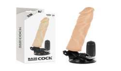 BASECOCK VIBRADOR REALISTICO CONTROL REMOTO NATURAL 21 CM