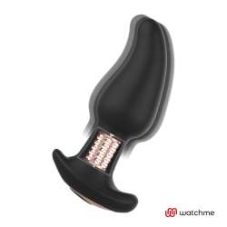 ANBIGUO WATCHME CONTROL REMOTO PLUG ANAL VIBRADOR CON ROTACIoN DE PERLAS AMADEUS