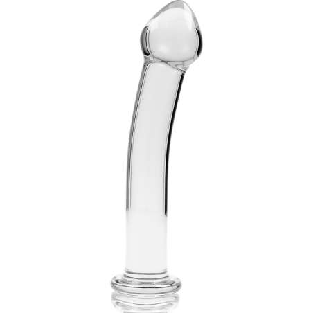 NEBULA SERIES BY IBIZA MODELO 11 DILDO CRISTAL BOROSILICATO 16 X 3 CM TRANSPARENTE