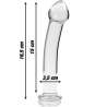 NEBULA SERIES BY IBIZA MODELO 11 DILDO CRISTAL BOROSILICATO 16 X 3 CM TRANSPARENTE