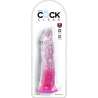 KING COCK CLEAR PENE REALISTICO 197 CM ROSA