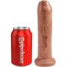 KING COCK PENE REALISTICO CON PREPUCIO 178 CM CARAMELO