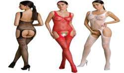 PASSION ECO COLLECTION BODYSTOCKING ECO BS008 NEGRO