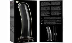 NEBULA SERIES BY IBIZA MODELO 17 DILDO CRISTAL BOROSILICATO 185 X 3 CM TRANSPARENTE