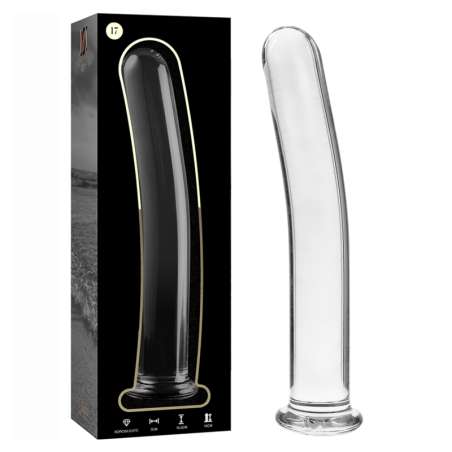 NEBULA SERIES BY IBIZA MODELO 17 DILDO CRISTAL BOROSILICATO 185 X 3 CM TRANSPARENTE