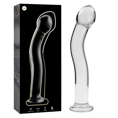NEBULA SERIES BY IBIZA MODELO 18 DILDO CRISTAL BOROSILICATO 185 X 35 CM TRANSPARENTE