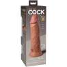 KING COCK ELITE DILDO REALISTICO SILICONA 203 CM CARAMELO