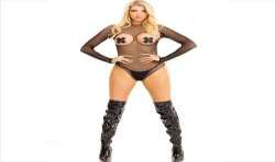 LEG AVENUE BODY COPA ABIERTA SIN ENTREPIERNAS NEGRO