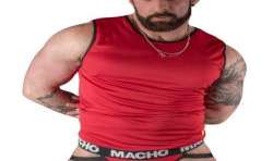 MACHO CAMISETA ROJA L XL