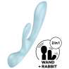 SATISFYER TRIPLE OH VIBRADOR HiBRIDO AZUL