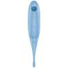 SATISFYER TWIRLING PRO ESTIMULADOR Y VIBRADOR AZUL