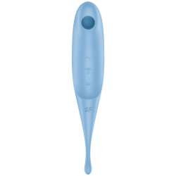 SATISFYER TWIRLING PRO ESTIMULADOR Y VIBRADOR AZUL