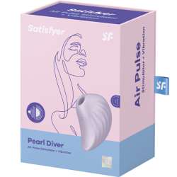 SATISFYER PEARL DIVER ESTIMULADOR Y VIBRADOR VIOLETA