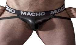 MACHO MX25NC JOCK CUERO NEGRO M