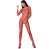 PASSION WOMAN BS068 BODYSTOCKING ROJO TALLA UNICA