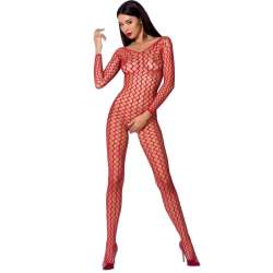 PASSION WOMAN BS068 BODYSTOCKING ROJO TALLA UNICA