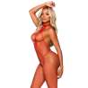 LE FRIVOLE BODYSTOCKING CUELLO RACER TALLA UNICA ROJO