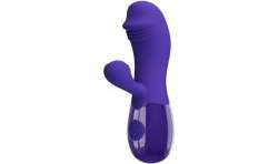 PRETTY LOVE SNAPPY YOUTH VIBRADOR 38 ESTIMULADOR PUNTOG VIOLETA