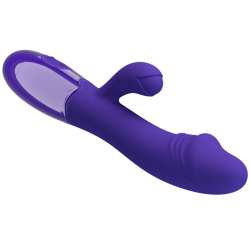 PRETTY LOVE SNAPPY YOUTH VIBRADOR 38 ESTIMULADOR PUNTOG VIOLETA