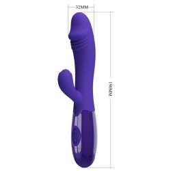 PRETTY LOVE SNAPPY YOUTH VIBRADOR 38 ESTIMULADOR PUNTOG VIOLETA