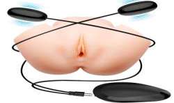 CRAZY BULL VAGINA Y ANO REALISTICOS DOBLE VIBRACION