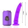 DELTA CLUB TOYS DILDO LILA SILICONA MEDICA 17 X 3 CM