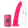 DELTA CLUB TOYS DILDO ROSA SILICONA MEDICA 23 X 45 CM