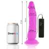 DIVERSIA DILDO FLEXIBLE CON VIBRACION 21 CM LILA