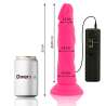 DIVERSIA DILDO FLEXIBLE CON VIBRACION 23 CM ROSA