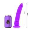 DELTA CLUB TOYS DILDO LILA SILICONA MEDICA 20 X 4 CM