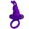 PRETTY LOVE ANILLO VIBRADOR I CONEJO PARA PENE MORADO