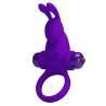 PRETTY LOVE ANILLO VIBRADOR I CONEJO PARA PENE MORADO