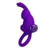 PRETTY LOVE ANILLO VIBRADOR I CONEJO PARA PENE MORADO